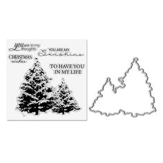 PRICES MAY VARY. Design: There are 5 patterns on a sheet of clear stamp, including trees rubber stamp and blessing words rubber stamp. There are also Chritmas tree frame die cuts. You can totally use these rubber stamps and dies for journals, crafts, or any other manual creations. High quality: The Christmas tree words stamps are made of durable silicone, which is skin-friendly to touch. The tree frame cutting dies are made of carbon steel, so they can be used multiple times. Easy to use: Ink in You're In My Thoughts, Blessing Words, Cute Christmas Tree, Stamp Blocks, Acrylic Stamp, Scrapbooking Photo, Scrapbooking Album, Stamp Crafts, Craft Storage