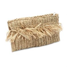 Bohemian Natural Bag With Fringe, Bohemian Natural Color Bags With Fringe, Bohemian Fringe Bags In Natural Color, Raffia Clutch, Summer Beach Bag, Oversized Bag, Striped Bags, One With Nature, Nature Green