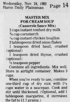 an old recipe for ice cream mix