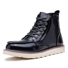 Category:Boots; Upper Materials:Leather; Lining Materials:Leather; Gender:Men's; Toe Shape:Round Toe; Outsole Materials:Rubber; Closure Type:Lace-up; Function:Comfortable,Slip Resistant; Listing Date:08/13/2024; 2024 Trends:Work Boots; Foot Length:null; Foot Width:null Casual Martin Boots With Reinforced Snip Toe, Faux Leather Lace-up Martin Boots With Leather Sole, Leather High-top Boots For Fall, High-top Leather Boots For Fall, Leather Ankle-high Moto Boots With Padded Ankle, Leather Moto Boots With Padded Ankle, Casual Pointed Toe Combat Boots For Fall, High-top Faux Leather Boots For Fall, Leather Ankle-high Martin Boots With Reinforced Heel