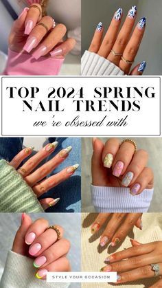 Minimal Manicure, Spring Break Nails, Simple Spring Nails, 2024 Nails, Spring Nail Trends, Broken Nails, Spring Event, Popular Nails