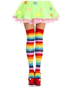 Step up your sock game with our Rainbow Striped Thigh High Socks! These vibrant and funky socks will add a pop of color to any outfit. Say goodbye to boring socks and hello to a stylish and playful look. Show off your fun side with these must-have socks!Available in O/S, one size fits all only Shipping Info Striped Thigh High Socks, Funky Socks, Sock Game, Thigh High Socks, Rainbow Stripes, Thigh High, High Socks, Thigh Highs, Say Goodbye