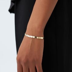 Solid Gold Flat Link Bracelet: Modern 4.75MM Thick Design with Distinctive Square Links. A Contemporary Piece that Stands Out, Perfect for Stacking or Wearing Solo for Minimalist Elegance. ▶ Item Details * Made to Order * Gold Kt: 14K Gold * Width: 4.75 MM * Ready to Ship in 1 Business Day ▶ See more of our Gold Bracelets here - http://etsy.me/2l9VKBr ▶ See our storefront here - http://etsy.me/2lUcVnH ▶ All store sections here * Diamond Rings - http://etsy.me/2lwKUl8 * Diamond Earrings - http://etsy.me/2lyqVBP * Diamond Necklace - http://etsy.me/2mqa6O1 * Diamond Bracelets - http://etsy.me/2mVrAB5 * Diamond Wedding Rings - https://etsy.me/3YbpVq2 * Gold Wedding Band - https://etsy.me/3X3uf9F * Gold Necklaces - http://etsy.me/2lUxj86 * Gold Bracelets - http://etsy.me/2l9VKBr * Gold Bangle - Modern Bracelets For Anniversary, Modern Flexible Bracelets For Anniversary, Modern Polished Tennis Bracelet As Gift, Modern 14k Gold Tennis Bracelet As Gift, Gold Minimalist Tennis Bracelet For Anniversary, Polished Bangle Tennis Bracelet As A Gift, Flexible 14k Gold Bracelets For Anniversary, Modern Jubilee Name Bracelet For Formal Occasions, Gold Jubilee Bracelet In Fine Jewelry Style