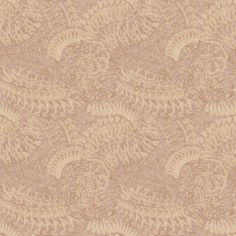 a beige and tan wallpaper with leaves on it