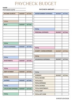 Simple Paycheck Budget Printable Paycheck Pla Budget Planner Printable Free Zazzle, Budget Break Down Template, Building A Budget, Weekly Budget Spreadsheet, Pay Check Budget Printable, Free Budgeting Templates, Good Notes Budget Template Free, Free Weekly Budget Template, 0 Based Budget