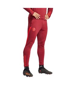 in stock Adidas Full Length Sports Pants, Adidas Sports Pants Full Length, Adidas Training Bottoms With Three Stripes, Adidas Training Bottoms With Three Stripes Branding, Red Adidas Athleisure Pants, Adidas Training Bottoms, Adidas Sporty Red Bottoms, Red Sportswear Bottoms For Sports Season, Sporty Red Moisture-wicking Pants