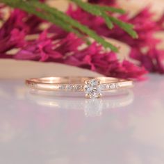 14k solid rose gold small & dainty promise ring for her,Womens unique promise ring, Simple delicate promise ring, White cz promise ring WE OFFER UNLIMITED PERIOD INSTALLMENTS PLAN This is a beautiful, stunning, feminine ring that works well for all occasions, styles, and ages. You will love it! Ring information: Main stone: White cubic zirconia Approximate size: 2.5mm Accent stones: Cubic zirconia Approximate size: 1.0mm (6 stones) Metal type: Gold Metal stamp: 14k Gold Installment Payments Dainty Promise Rings, Promise Ring Simple, Dainty Promise Ring, Promise Ring Band, Unique Promise Rings, Promise Ring For Her, Fancy Gifts, Promise Rings For Her, Ring Simple