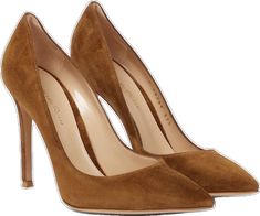 Gianvito Rossi Heels, Brown Pumps, Rossi Shoes, Brown Heels, Tan Suede, Suede Pumps, High Heel Pumps, Suede Heels, Gianvito Rossi