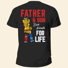 FamilyStore Father Son Best Friends For Life - Gift For Dad, Grandfather - Personalized Shirt Gifts For Mother's Day, Friends For Life, Best Friends For Life, Father Son, Gift Store, Gift For Dad, Basic Tee, Father And Son, Knit Set