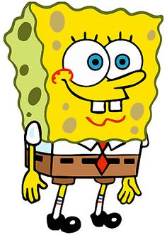 the spongebob is wearing a suit and tie