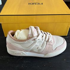 These Low-Top Fendi Match Sneakers Have Never Been Worn Are New In The Box With Fendi Dust Bag And Extra Shoelaces. Fendi Match Sneakers, Sneakers Expensive, Fendi Socks, Expensive Sneakers, Fendi Runway, Fendi Sneakers, Fendi Monster, Fall Sneakers, Metallic Sneakers