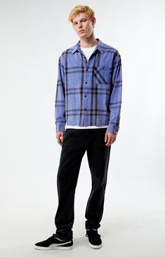 Stay stylish and comfortable with the Washed Cropped Flannel Shirt from PacSun. Featuring a trendy cropped design, this shirt boasts a classic flannel pattern and a soft, washed finish for a laid-back, vintage vibe.


	Collared neckline
	Long sleeves
	Cropped fit
	Flannel plaid pattern
	100% Cotton
	Machine washable
	Model is wearing size medium
	Model Measurements: 6’3”  Height, 28” Waist, 33.5” Hips Trendy Relaxed Fit Flannel Shirt, Relaxed Fit Button-up Flannel Shirt For Streetwear, Flannel Shirt With Pockets For Streetwear, Relaxed Fit Collared Flannel Shirt, Casual Flannel Shirt With Collar, Casual Flannel Shirt For Spring, Streetwear Flannel Button-up Shirt, Blue Flannel Shirt With Relaxed Fit, Flannel Button-up Shirt For Streetwear