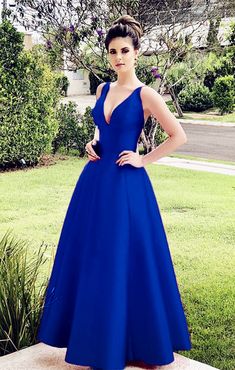 Long Cheap Blue Satin V-neck Bridesmaid Dresses Satin V-neck Dress With Sweep Train For Evening, Satin V-neck Gown With Sweep Train, Satin V-neck Evening Dress With Sweep Train, V-neck Bridesmaid Dress With Satin Finish, V-neck Satin Gown For Prom, Party Satin Dress With V-neck And Sweep Train, Satin V-neck Gown For Prom, V-neck Satin Bridesmaid Dress, Formal Satin V-neck Ball Gown