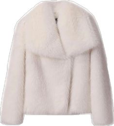 Winter White Outerwear With Faux Fur Lining, Winter White Long Fur Coat With Faux Fur Trim, Elegant Fluffy Winter Outerwear, Winter White Fluffy Long Sleeve Outerwear, Long Sleeve Mink Outerwear With Faux Fur Lining, Mink-colored Long Sleeve Faux Fur Outerwear, Winter White Faux Fur Coat, Mink Color Long Sleeve Faux Fur Outerwear, Faux Fur Long Sleeve Mink Outerwear