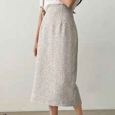 Nice Quality, Runs Small. Tag Is L But More Like Size 4. No Stretch. Nwt Casual High Waist Beige Pencil Skirt, Casual High-waist Beige Pencil Skirt, Casual Neutral Midi Skirt, Casual Beige Pencil Skirt For Spring, Casual Neutral Skirt, Beige Knee-length Casual Pencil Skirt, Casual Beige Knee-length Pencil Skirt, Casual Beige Midi Pencil Skirt, Yellow Floral Skirt