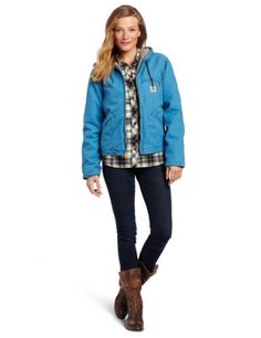 Carhartt Women’s Sandstone Sierra Jacket/Sherpa-Lined « Clothing Impulse Long Jacket For Girls, Best Winter Jackets, Womens Sherpa, Carhartt Womens, Country Fashion, Carhartt Workwear, Carhartt Women, Moncler Jacket, Carhartt Jacket