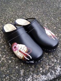 Ebba Hand Painted Clogs - Etsy