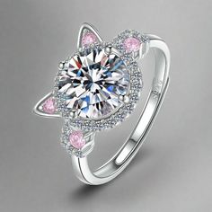 Introducing the Kitten Adjustable Ring - a delightful and whimsical accessory crafted from 925 sterling silver. This enchanting ring features a playful kitten design adorned with sparkling zircon stones, adding a touch of elegance and shimmer. Its adjustable band ensures a comfortable and perfect fit for any finger. This sparkling ring is an ideal gift for cat lovers or a charming addition to your own jewelry collection, blending cuteness with sophistication. Kitten size: 8mm Ring size: 17mm / a Whimsical Accessories, Sparkling Rings, Princess Style, Perfect Gift For Her, Adjustable Ring, Promise Ring, Cat Lover Gifts, Adjustable Rings, Promise Rings