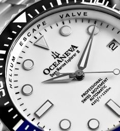 Discover Timeless Elegance with the Oceaneva™ Deep Marine Explorer II Titanium Watch In a world where every second counts, mark yours with distinction. The Oceaneva™ Men's Deep Marine Explorer II 1250M Titanium Watch doesn't just tell time; it tells your story. A narrative built on adventure, success, and the significant milestones that define you. Crafted for the select few, this limited-edition masterpiece is where quality meets exclusivity, creating a legacy to pass down through generations. White Automatic Business Watch, White Watch With Chronometer, Rectangular Dial, White Watches With Chronometer And Rectangular Dial, Business White Watches With Date Indicator, White Business Watches With Date Indicator, White Automatic Watch With Rectangular Dial, White Timeless Chronograph Watch, Timeless White Chronograph Watch With Date Indicator, White Chronograph Watch With Rectangular Dial