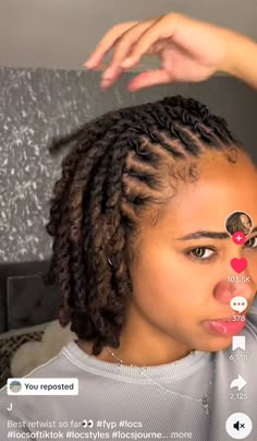 Cute Short Dread Hairstyles Black Women, Middle Length Loc Styles, Loc Double Twist Styles, Loc Styles Homecoming, Male Loc Updo Styles, Loc Homecoming Hairstyles, Short Locs Braids, Loc Styles Neck Length, Women Two Strand Twist Locs