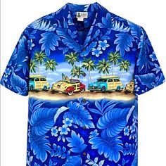 Msrp $42 Brand New Never Worn Brand: Aloha Republic Color: Blue Green Yellow Red Size: Xxl Vintage Cars Collared Short Sleeve Matching Chest Pocket Genuine Coconut Shell Buttons Cotton Hawaiian Aloha Shirt Floral Leaves Palm Trees Aloha Republic Honolulu, Hawaii Length: 33” Pit-Pit/Chest: 27”/54” Shoulder: 23.5” Sleeve: 21” Any Imperfection Will Be Due To Manufacture’s Workmanship *Color May Look Different Online Vs. Real Life Depend On Screen Setting Make Me An Offer! Bundle Save $ Shipping *Sh Blue Summer Camp Shirt For Beach, Blue Hawaiian Camp Shirt For Beach, Blue Hawaiian Shirt With Hibiscus Print For Summer, Blue Hawaiian Shirt With Hibiscus Print For Beach, Blue Hawaiian Shirt For Beach, Blue Camp Shirt For Beach Vacation, Blue Hibiscus Print Shirt For Beach, Blue Shirt For Beach Vacation, Casual Blue Shirt With Hibiscus Print