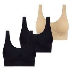 Wycnly Sports Bras for Women 3pcs Plus Size Breathable Comfy Stretchy Full Coverage Sports Bralette Ladies Seamless Compression Wireless Bras Plus Size Bra Summer Saving Bras PLEASE NOTE: Our clothes all are designed for Asian figure,which means would be smaller than normal US sizes Colors may be slightly different depending on computer and monitor settings. Please check the Size Chart before order. If you are not sure the size, please send message to us. Product Description: Season:Spring,Summe Casual Bra, Womens Bra, Wireless Bras, Fashion Everyday, Bra Size Charts, Summer Savings, Plus Size Activewear, Plus Size Bra, Wireless Bra