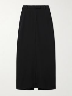 Acne Studios' skirt borrows elements from classic tailoring, giving it a smart, polished look. Cut from grain de poudre in a streamlined silhouette, it has a mid-rise waistband fitted with belt loops as well as button-fastening welt pockets on the reverse. Classic Tailoring, Acne Studio, Acne Shop, Fantasy Gowns, Studio S, Polished Look, Welt Pockets, Women Collection, Aesthetic Clothes