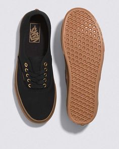 Vans | Authentic Black/Rubber Classics Shoe Emo Shoes, Vans Authentic Black, Do Your Thing, Vans Outfit, Black Vans, Black Gums, Shoe Lace, Vans Authentic, Classic Shoes