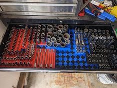 a tool box filled with lots of tools