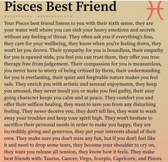 an article about pisces best friend written in red ink on a beige background