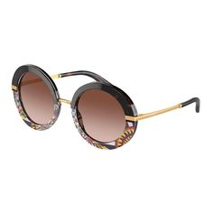 These Dolce & Gabbana DG 4393 327813 womens round sunglasses, feature a top havana/handcart plastic & metal frame and brown gradient lenses. Size and dimensions for the Dolce & Gabbana model DG 4393 are lens 52mm x bridge 23mm x temple 140mm. This frame will come with Dolce & Gabbana box, case, cloth and paperwork, and they can be fitted with your prescription by your eye doctor. Luxury Multicolor Sunglasses With Tinted Lenses, Luxury Multicolor Tinted Sunglasses, Luxury Multicolor Sunglasses With Mirrored Lenses, Luxury Multicolor Mirrored Sunglasses, Round Sunglasses Women, Metal Sunglasses, Oversized Sunglasses, Sunglasses Branding, Earring Backs