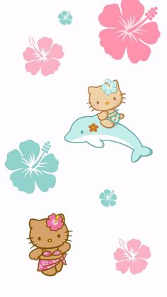 Wallpaper Lock Screen hello kitty Hawaii Hello Kitty Summer, Tapeta Hello Kitty, Aesthetic Wallpaper Dark, Cute Wallpaper Iphone, Stil Emo, Pretty Wallpaper Ipad