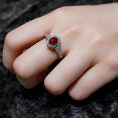 Certified 1 Carat Burma Reddish Purple Ruby Solitaire PT900 Ring For Sale at 1stDibs Oval Diamond Ring Settings, Purple Sapphire Ring, Art Nouveau Weddings, Reddish Purple, Burmese Ruby, Demantoid Garnet, Oval Diamond Ring, Jewels Rings, Purple Sapphire