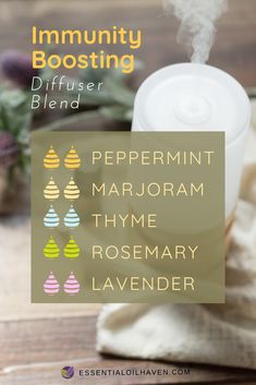 7 Essential Oils that Boost Your Immune System - PLUS Diffuser Recipes! Immunity Diffuser Blend, Essential Oil Diffuser Recipes, Diffuser Blend, Boost Your Immune System, Diffuser Recipes