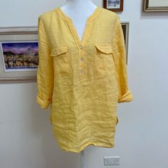 Beautiful, Long Sleeve, Light White And Ary. Please Check Pictures For More Information. Preppy Tops, White Long Sleeves, Paisley Top, Denim Blouse, Light White, Yellow Fashion, Velvet Tops, Collar Blouse, Poplin Shirt