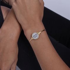 Luca + Danni's iconic, stacking bracelets are shaped to sit top of wrist so you can express the things that matter most to you.Complete your look with this whimsical 11:11 make a wish bangle from Luca + Danni, featuring an oval design for a more comfortable fit. Luca + Danni's iconic, stacking bracelets are shaped to sit top of wrist so you can express the things that matter most to you. Complete your look with this whimsical 11:11 make a wish bangle from Luca + Danni, featuring an oval design f Adjustable White Monogram Jewelry, Modern Adjustable Jewelry With Monogram, Modern Adjustable Monogram Jewelry, Stackable Round Jewelry For Friendship, Stackable Round Friendship Jewelry, Adjustable Monogram Bracelets For Anniversary, 11 11 Make A Wish, Timing Is Everything, Brass Bangle