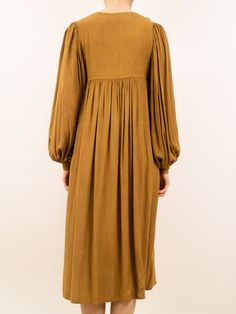 Vintage 1970's Golden Caftan Dress - Etsy Hijabi Dresses, Caftan Dress, Denim Midi Skirt, Chic Boutique, Vintage Skirt, Cold Shoulder Dress, Vintage Items, Women Wear, Long Sleeve Dress