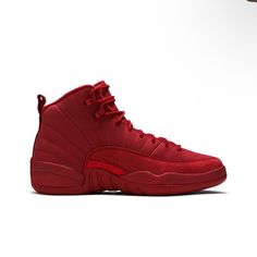 Gently Worn 2018 Air Jordan 12 Retro Gs 'Gym Red' Red Athleisure Sneakers With Cushioned Footbed, Red Athleisure Running Shoes With Rubber Sole, Red Breathable Lace-up Custom Sneakers, University Red Jordan Shoes With Branded Insole, University Red Jordan Shoes, Red Jordan Lace-up Shoes For Light Sports, Red Lace-up Jordan Shoes For Light Sports, Red Lace-up Jordan Shoes For Casual Wear, Red High-top Sneakers For Light Sports With Branded Insole