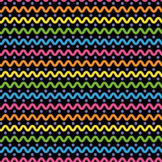 an image of colorful lines and dots on black background