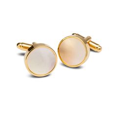 Opaque Gold Rimmed Cufflinks - Mens Suits Luxury Oval Elegant Cufflinks, Cufflink Set, Tie Shoes, Best Seller, Gold Frame, Your Style, Cufflinks, Frame, Gold