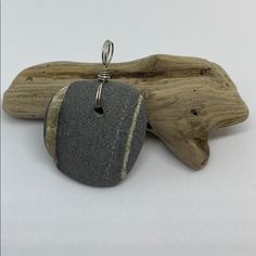 Natural Wishing Stone. From The Shores Of Rhode Island. A Wishing Stone Has An Unbroken Stripe All The Way Around It. It Is Believed That If You Have This Stone Close To You It Helps Your Wishes Come True. Rubbed Smooth By The Sea. Handpicked. Handmade. One Of A Kind. Rock Wrapping, Golf Necklace, Vintage Diamond Necklace, Pebble Jewelry, Cross Necklace Women, Runway Necklace, Wishing Stones, Pebble Pendant, Pebble Necklace