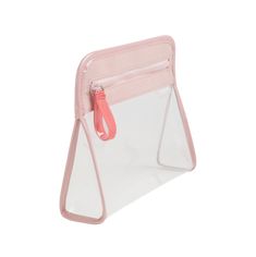 blossom-rose Clear Cosmetic Bag With Strap For Travel, Pink Zipper Pouch For Everyday Cosmetic Storage, Clear Travel Cosmetic Bag With Removable Pouch, Clear Cosmetic Bag With Removable Pouch For Travel, Pink Zipper Pouch For Cosmetic And Toiletry Storage, Clear Cosmetic Bag With Removable Pouch For Daily Use, Clear Zipper Pouch Cosmetic Bag, Clear Cosmetic Bag With Zipper Pouch, Clear Pouch Cosmetic Bag For Everyday Use