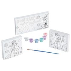 disney princess coloring set with markers and pencils for kids to use on their crafts