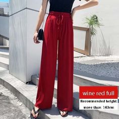 Shipping: Worldwide Express Shipping AvailableDelivery time: 7-15Days Fast ShippingReturns: Fast refund, 100% Money Back Guarantee.Brand Name: shzxssfyStyle: CasualAge: 25-34Origin: Mainland ChinaCN: ShandongWaist Type: HIGHDecoration: NONEElasticity: Slight StrechFabric Type: ChiffonPattern Type: SolidPant Style: Wide Leg PantsMaterial: PolyesterFit Type: LOOSELength: Full LengthSeason: All seasonClosure Type: DrawstringModel Number: FP1511Front Style: FlatColor.: Pink, black, gray, khaki, apri Long Beach Wear, Women Wide Leg Pants, Single Dress, Silk Wide Leg Pants, Slim Blouse, Holiday Dresses Women, Casual Slacks, Summer Soft, Slacks For Women