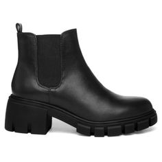 Pennysue women's platform chelsea boots ankle with elastic, not only make boots more fashionable and beautiful, but also can provide you with a better sense of fit. Thick bottom from the visual pull up your figure proportion, let you in the autumn and winter season to release the charm! Size: 7.5.  Color: Black.  Gender: female.  Age Group: adult. Women’s Black Boots, Make Boots, Round Toe Ankle Boots, Platform Chelsea Boots, White Platform, Black Platform, Boots Ankle, Pull Up, Black Booties