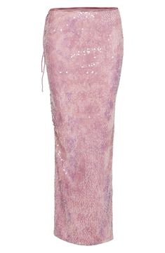 Sequin Long Skirt, Sequin Top And Skirt, Pink Sequin Skirt, Sequin Skirt Long, Sequin Maxi Skirt, Maxi Sequin Skirt, Pink Maxi Skirt, Goddess Aesthetic, Lace Mini Skirt