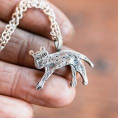 Foundlings Necklace: Ash (Cat) Recycled Metal Jewelry, Journal Jewelry, Animal Necklace, Leather Jewelry Box, Patiently Waiting, Wooden Jewelry Boxes, Flea Markets, Jewelry Sterling Silver, Cat Necklace