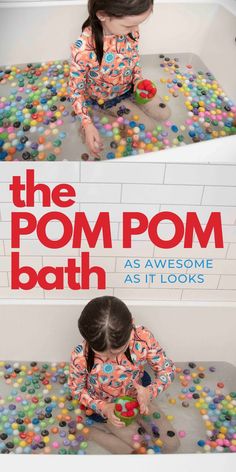 the pom pom bath as awesome as it looks is an easy and fun way to teach kids about bathing