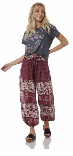 boho pants, bohemian pants,hippie style,burgundy pants, harem pants Bohemian Red Harem Bottoms, Red Bohemian Harem Bottoms, Brown Bohemian Pants For Festival, Bohemian Brown Pants For Festival, Bohemian Loungewear Pants, Bohemian Red Wide Leg Bottoms, Red Wide Leg Hippie Pants, Red Hippie Style Pants For Festival, Red Hippie Pants For Festival