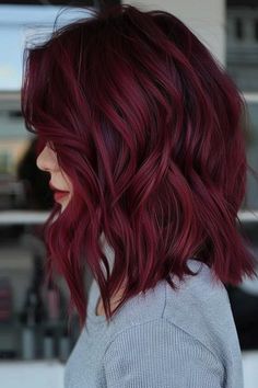 43 Burgundy Hair Ideas That Will Make You Want to Book a Salon Appointment Burgundy Hair Ideas, Red Burgundy Hair Color, Red Purple Hair, Girl Hair Styles, Soft Highlights, Hair Styles Long Hair, Berry Tones, Black Hair Balayage, Subtle Balayage